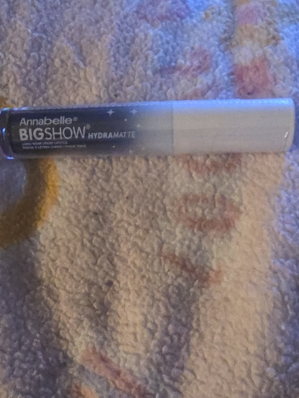 Annabelle BigShow Hydramatte Liquid Lipstick — White Cap with Translucent Tube